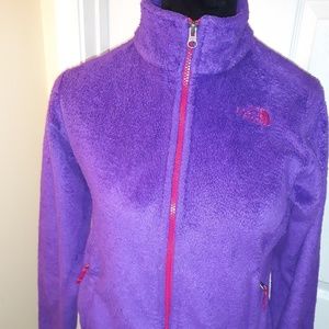 Girls Purple & Pink Northface fleece Jacket